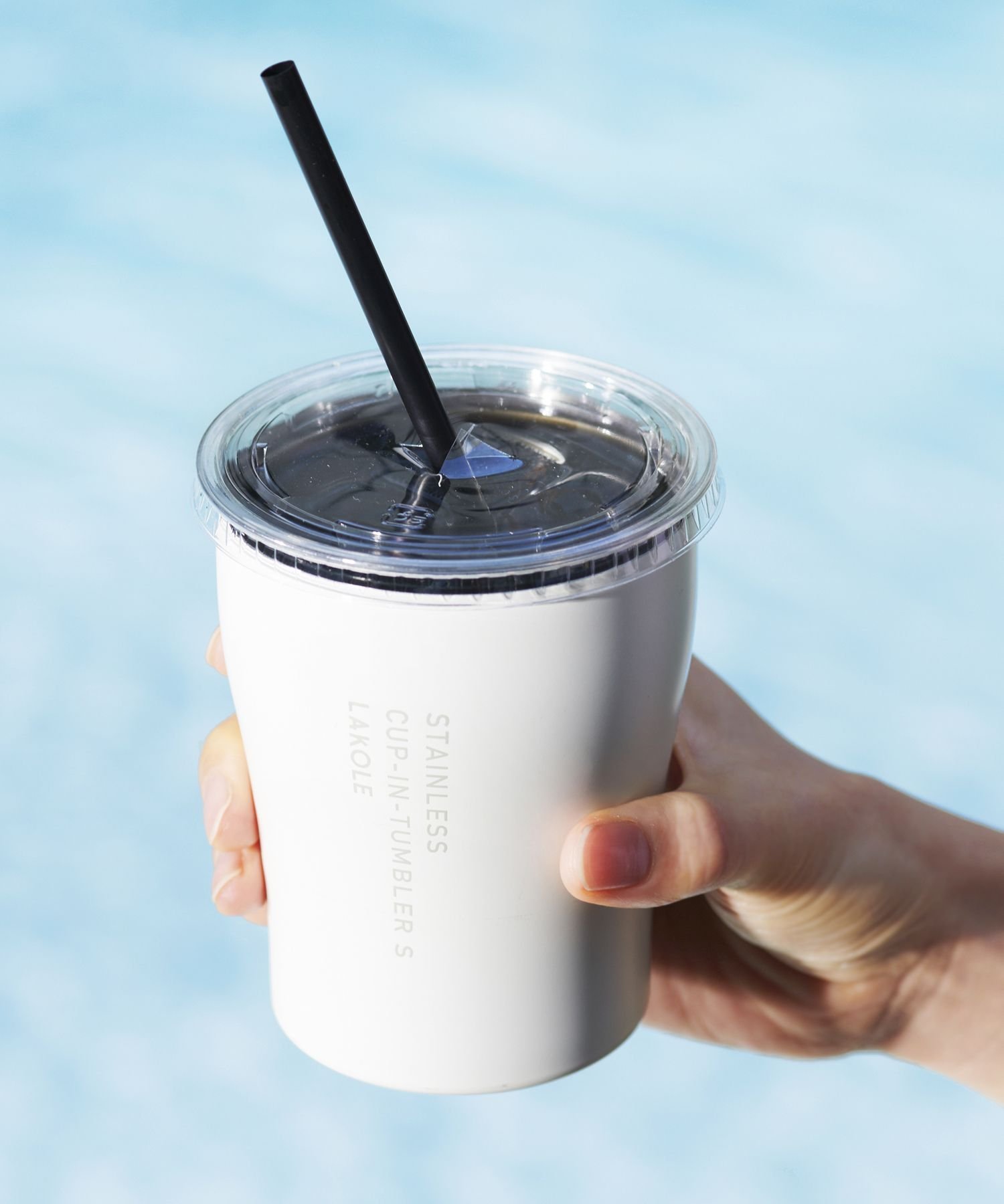 【SALE／30%OFF】LAKOLE (U)コンビニカップホルダーS ラコレ インテリア・生活雑貨 その他のインテリア・生活雑貨 ホワイト グレーのサムネイル