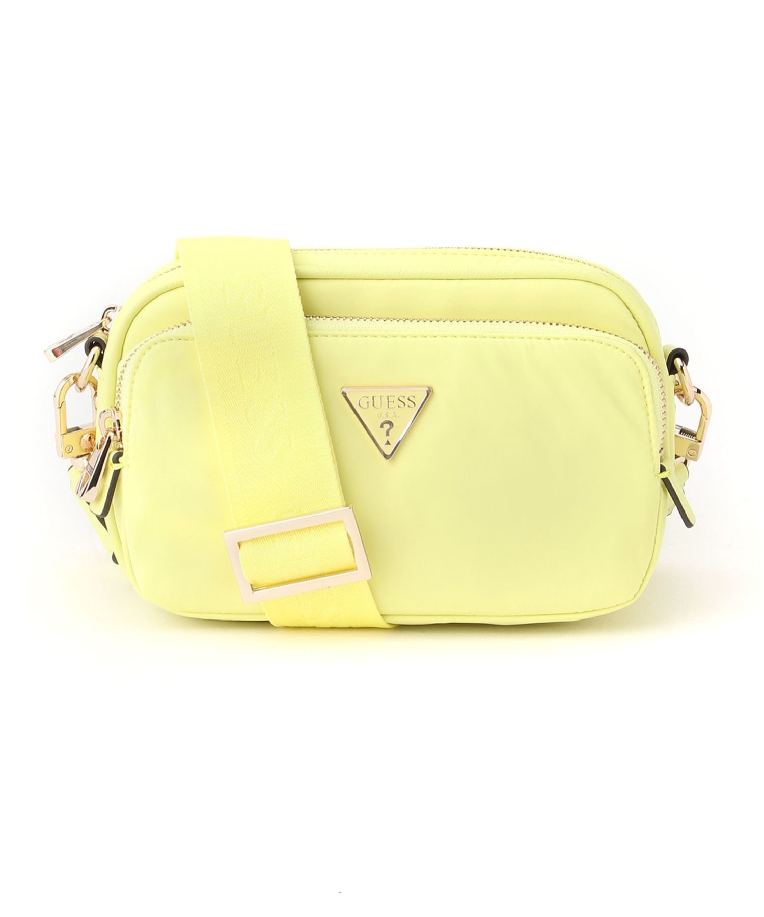 GUESS GUESS クロスボディバッグ (W)ECO GEMMA Crossbody Camera ゲス バッグ ショルダーバッグ イエロー ピンク ブラック ブルー ホワイト ベージュ ネイビー【送料無料】