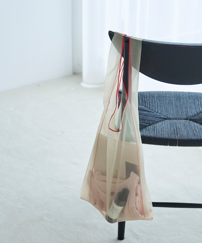 【SALE／15%OFF】FREAK'S STORE The Yarn. オーガンジーショッパーバッグ フリークスストア バッグ トートバッグ イエローのサムネイル