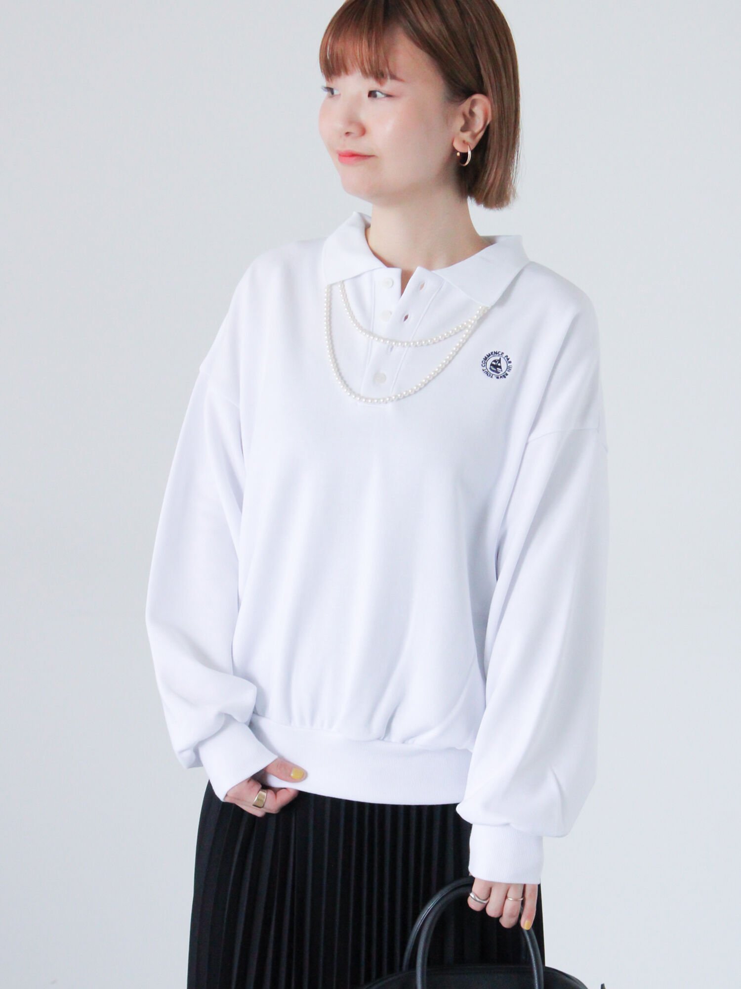 【SALE／60%OFF】Lugnoncure ポロ裏毛プルオーバー《2025spring catalog item》 テチチ トップス カッ..