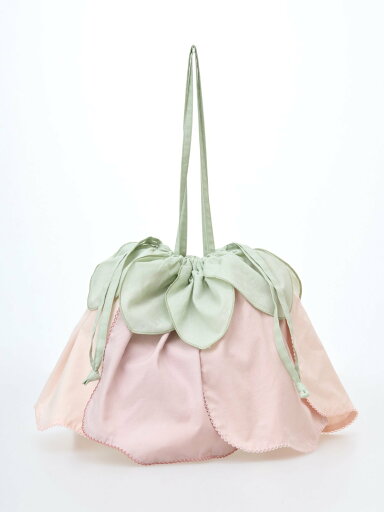 PINK HOUSE スイートピー花びらフリルバッグ ピンクハウス バッグ トートバッグ パープル ブラック ピンク【送料無料】 PINK HOUSE スイートピー花びらフリルバッグ ピンクハウス バッグ トートバッグ パープル ブラック ピンク【送料無料】