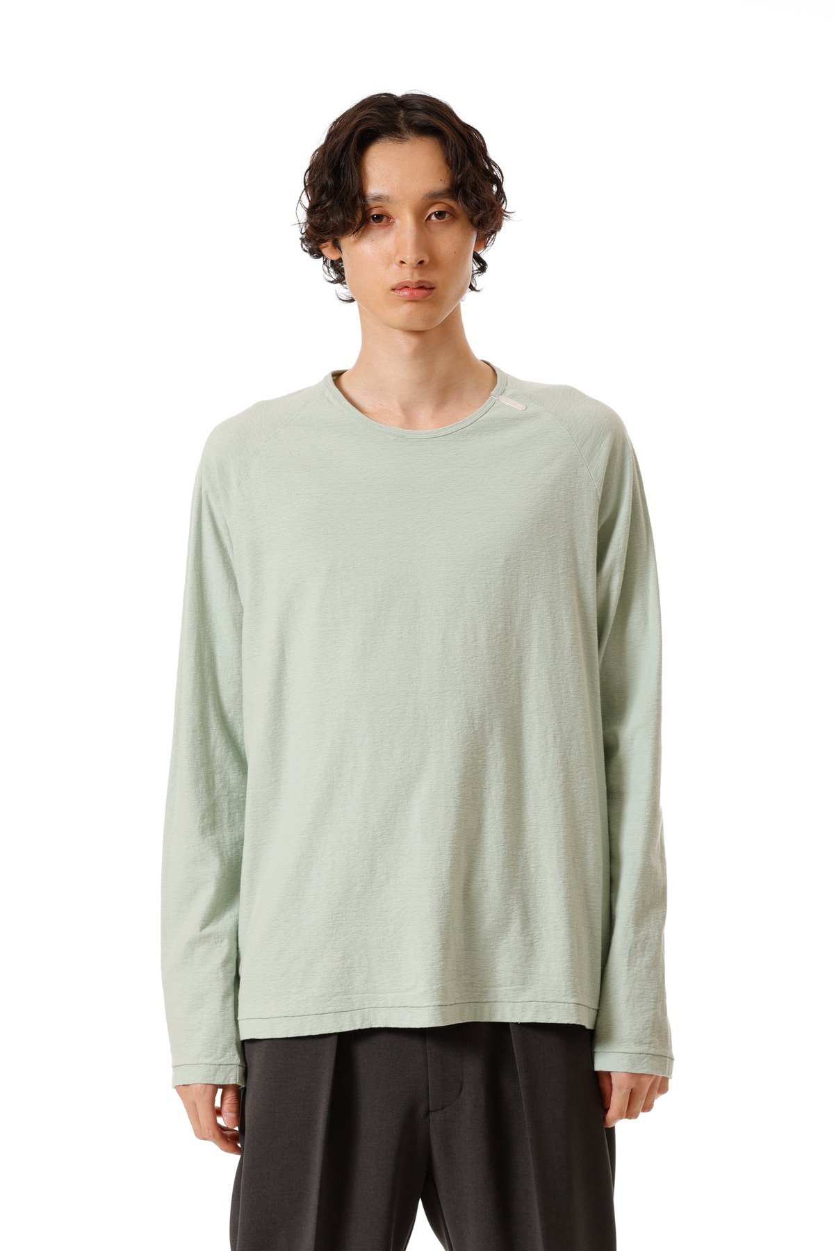 【SALE／40 OFF】ATTACHMENT ラフィージャージー ラグランスリーブTシャツL/S アタッチメント トップス カットソー Tシャツ ホワイト ブラック グリーン【送料無料】