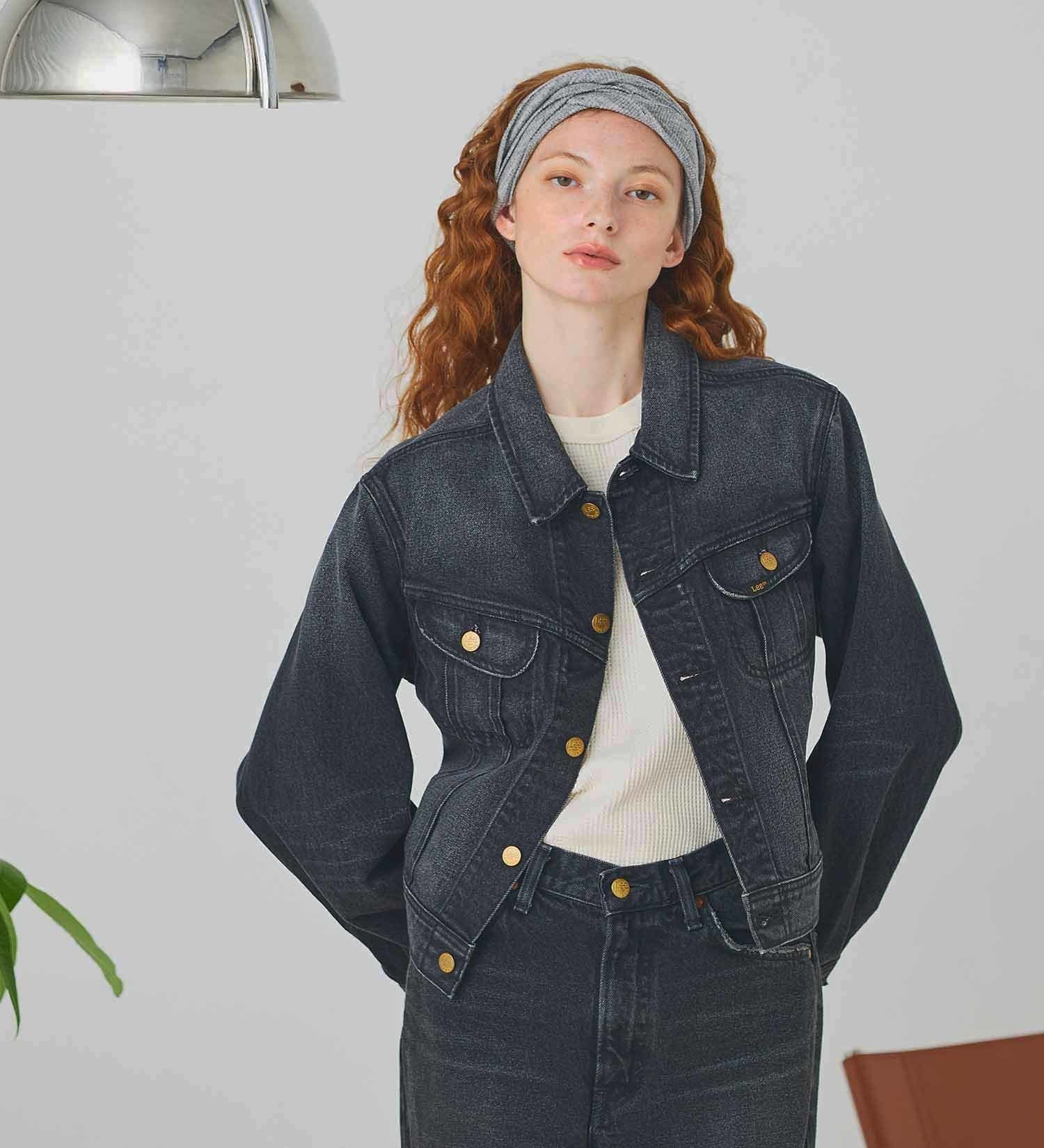 Lee Lee ライダースデニムジャケット 上質コットン100% セットアップ可 エドウインオンラインモール ジャケット・アウター デニムジャケット ブルー ブラック【送料無料】