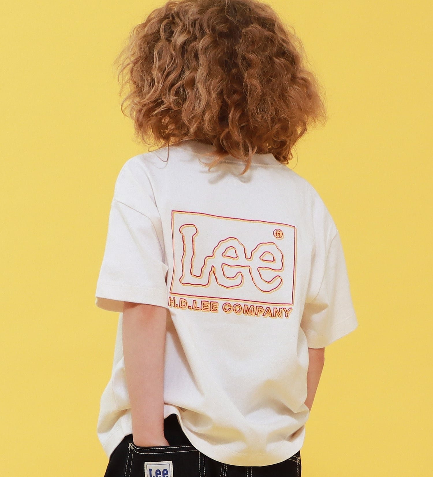 Lee 【110-150cm】LeeバックプリントTシャツ エドウインオンラインモール トップス カットソー・Tシャツ ベージュ ブルー ホワイト【送料無料】