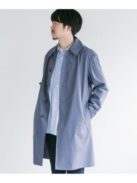 【SALE／60%OFF】URBAN RESEARCH コットンステンカラーコート アーバンリサーチ コート/ジャケット ステンカラーコート ベージュ ブルー【送料無料】