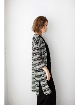 【SALE/70%OFF】AZUL by moussy ネイティブニットソー9分ガウン アズールバイマウジー カットソー【RBA_S】【RBA_E】