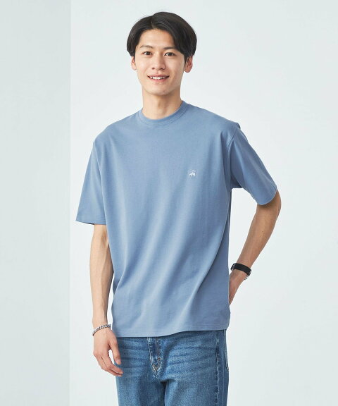 Crewneck Pique T-Shirt 3117-499-0221 31174990221: Light Blue Crewneck Pique T-Shirt 3117-499-0221 31174990221: Light Blue