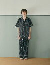 【SALE/10%OFF】SLEEPY SLEEPY メンズメドウガーデン半袖ロングパンツ スリーピー スリーピー インナー・ルームウェア パジャマ ネイビー【...