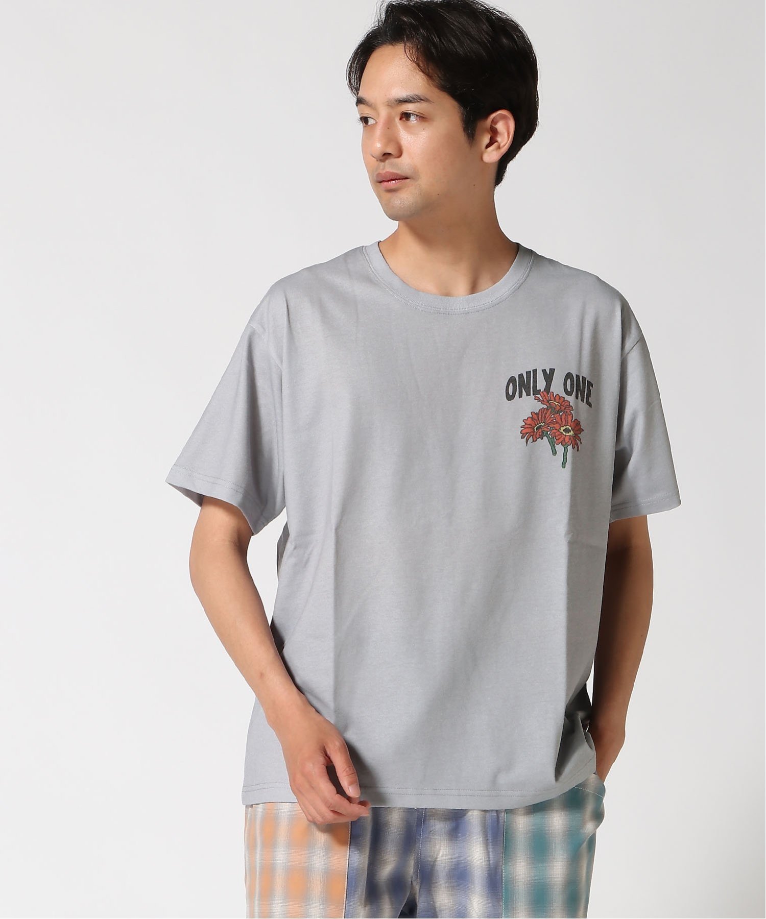 gym master gym master/(U)5.8oz T/Cドライyour flowers Tee ジムマスター トップス カットソー・Tシャツ グレー グリーン ホワイト ブルー