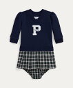 POLO RALPH LAUREN (ベビー)フリース スウェットシャツ ドレス & ブルマー ラルフローレン マタニティウェア・ベビー用品 ロンパース・カバー...
