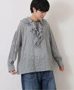 journal standard luxe 《予約》ラッフルフリルプルオーバーシャツ ジャーナルスタンダード ラックス トップス シャツ・ブラウス ブラック ホ...