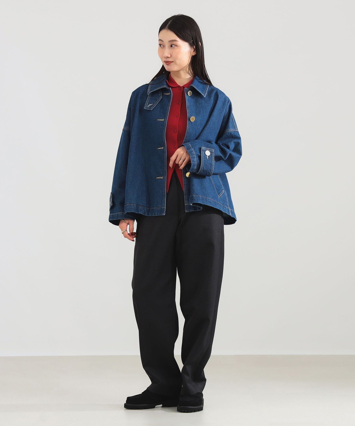 Demi-Luxe BEAMS Traditional Weatherwear / Malton デニムブルゾン 春アウター ライトアウター 軽アウター 26SS デミルクス ビームス ジャケット・アウター ブルゾン・ジャンパー ブルー【送料無料】