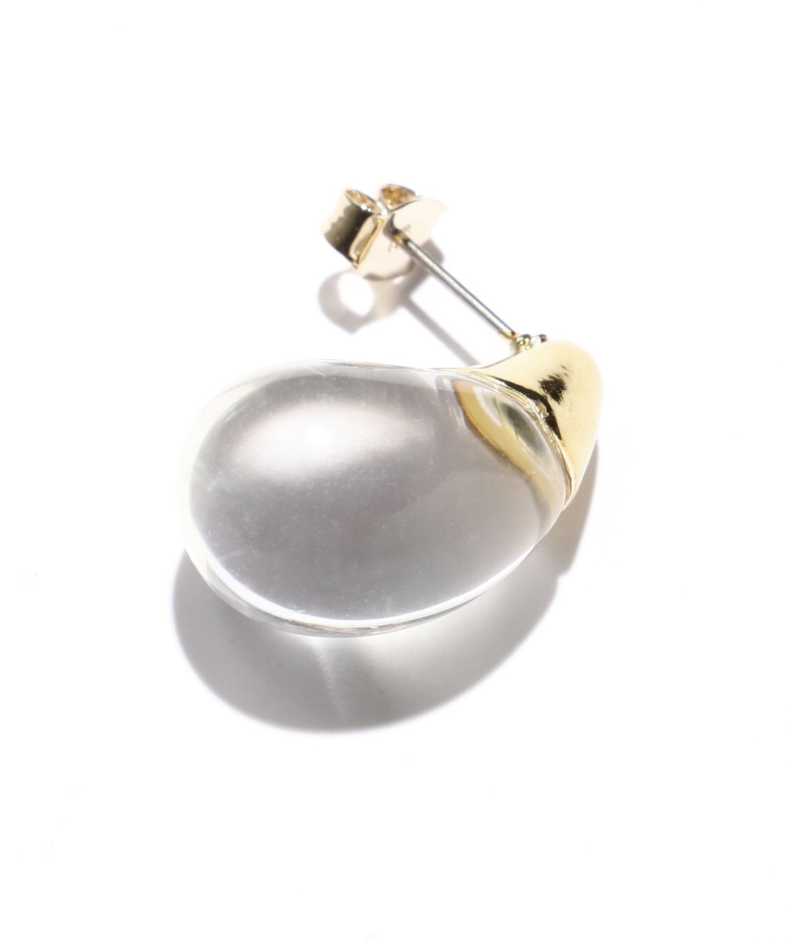 PROPORTION BODY DRESSING クリアドロップピアス プロポーションボディドレッシング アクセサリー・腕時計 その他のアクセサリー・腕時計 ゴールド