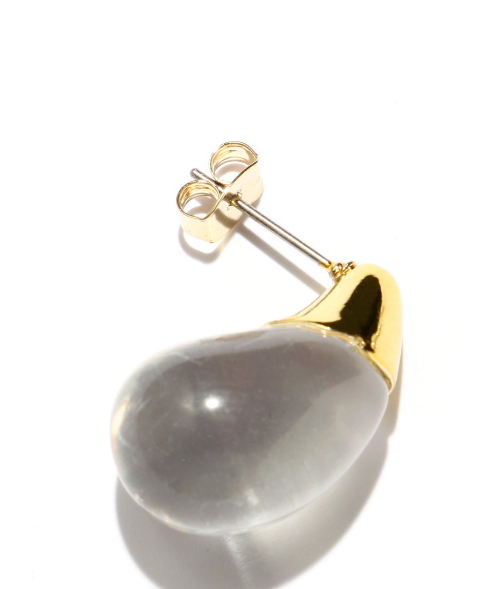 PROPORTION BODY DRESSING クリアドロップピアス プロポーションボディドレッシング アクセサリー・腕時計 その他のアクセサリー・腕時計 ゴールド