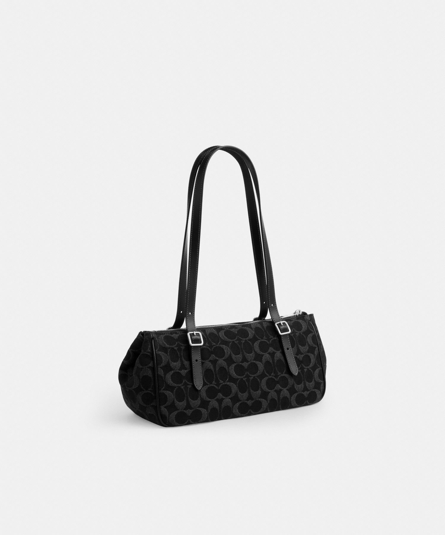 【SALE／60%OFF】COACH OUTLET 【公式】アッシャー ショルダー バッグ・シグネチャー デニム コーチ　アウトレット バッグ ショルダーバッグ ブラック【送料無料】