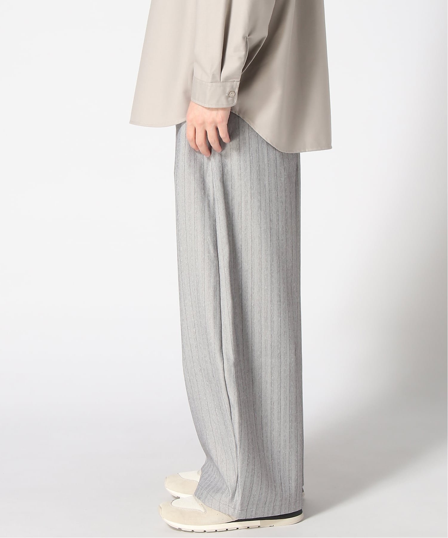 REBALANCE REBALANCE/(U)クラシカルワイドパンツ ユニセックス リバランス パンツ その他のパンツ グレー