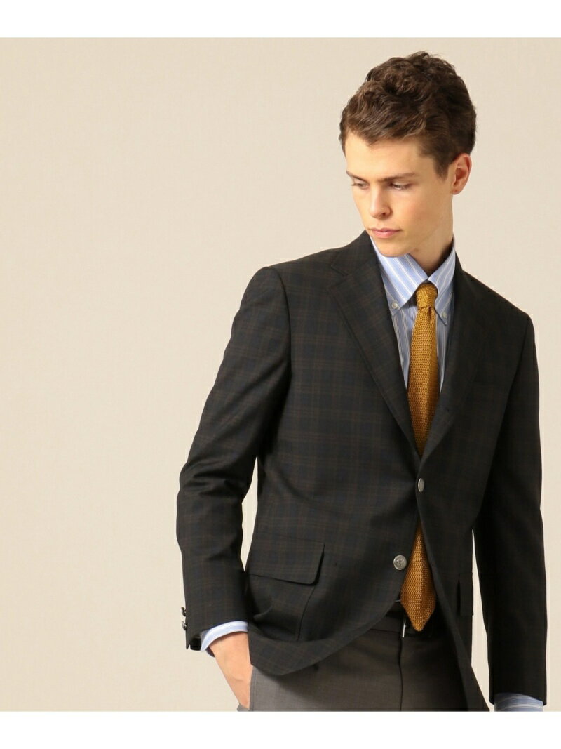 J. Press Cuba Beach Tartan Sack Blazer BZOVBM0202: Navy