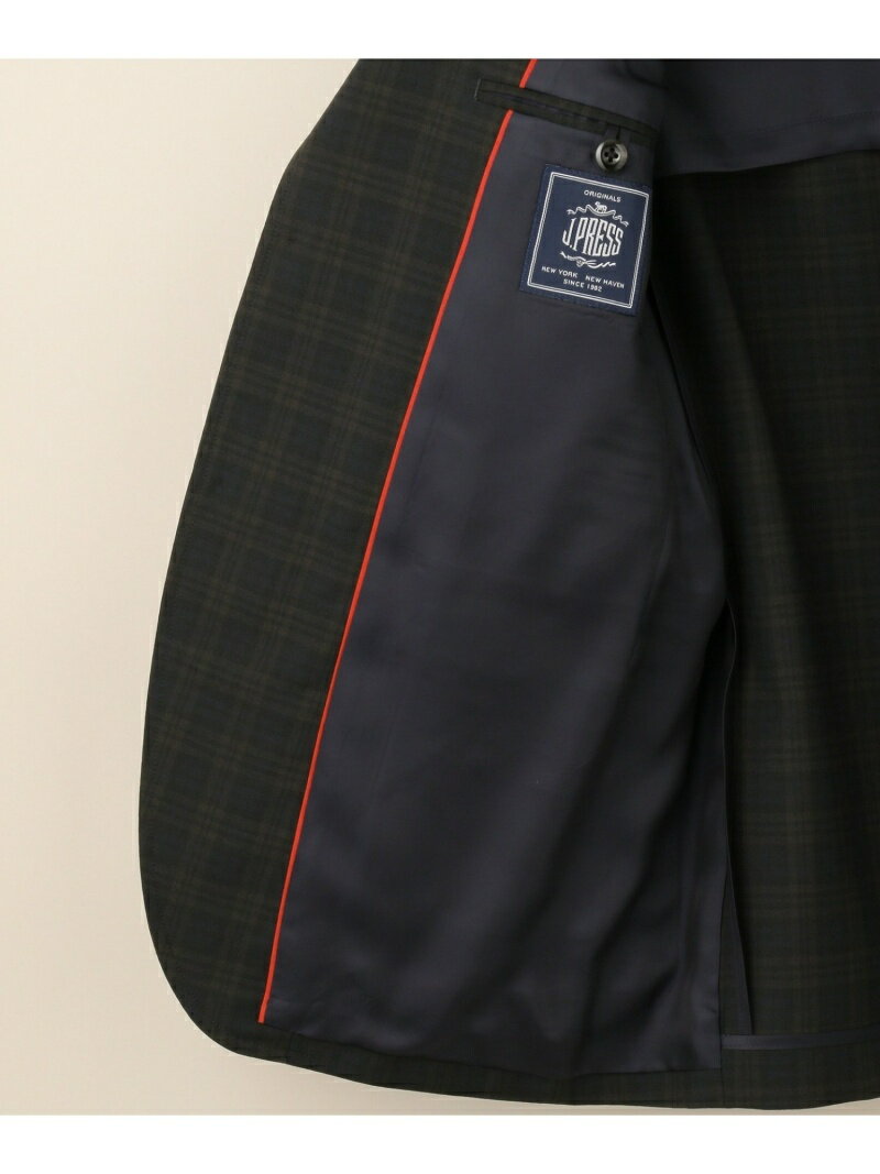 J. Press Cuba Beach Tartan Sack Blazer BZOVBM0202: Navy