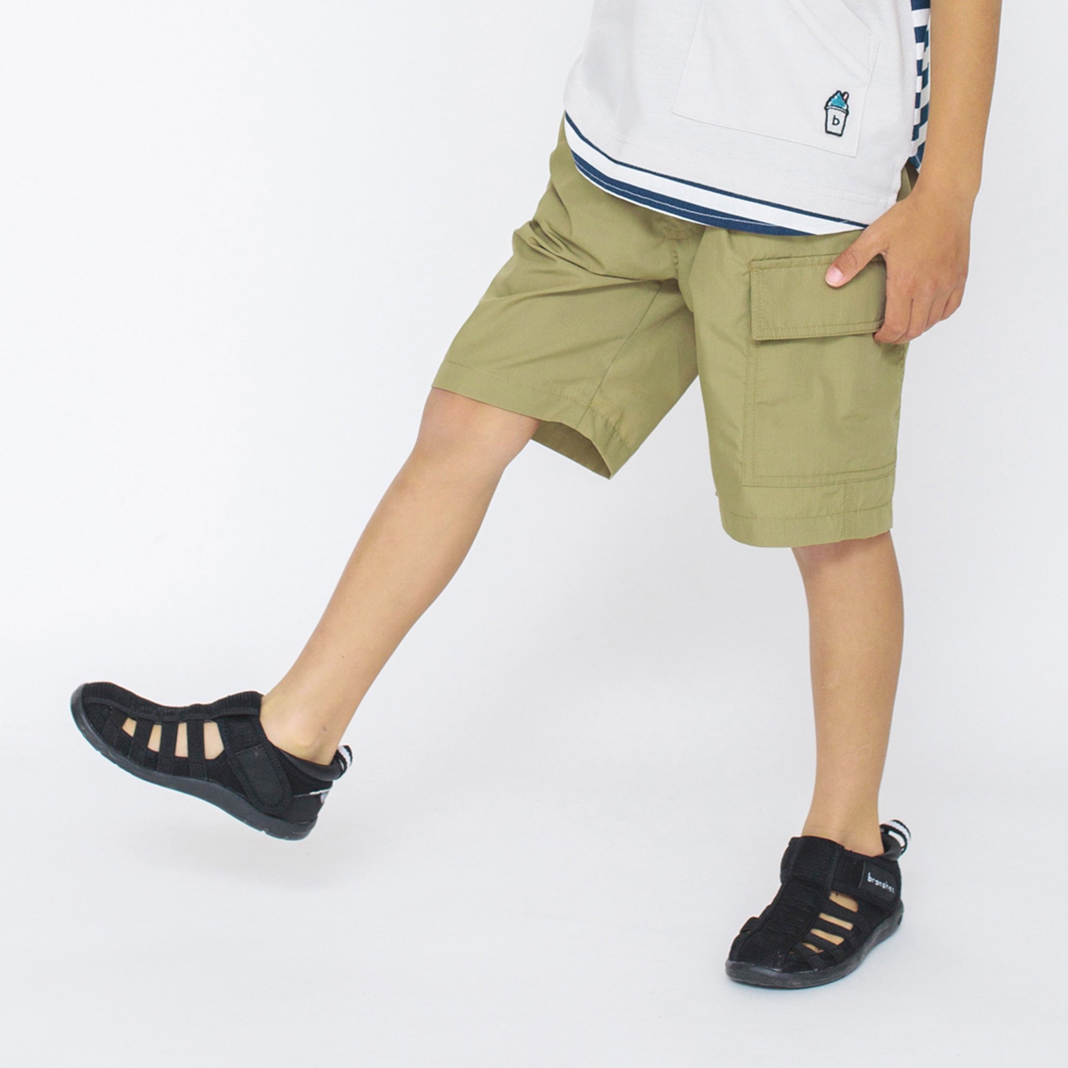 【SALE／37%OFF】branshes 【フローズンプリント】冷感えあくるハーフパンツ ブランシェス パンツ その他のパンツ ベージュ パープル ブラックのサムネイル