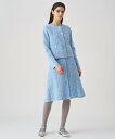 【SALE/40%OFF】ANAYI ブルーツイードフリンジミニスカート アナイ スカート ミニスカート ブルー【送料無料】