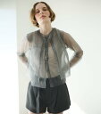 【SALE/10%OFF】LE CIEL BLEU シアーレイヤードカーディガン / Sheer Layered Cardigan ルシェルブルー トップス カ...