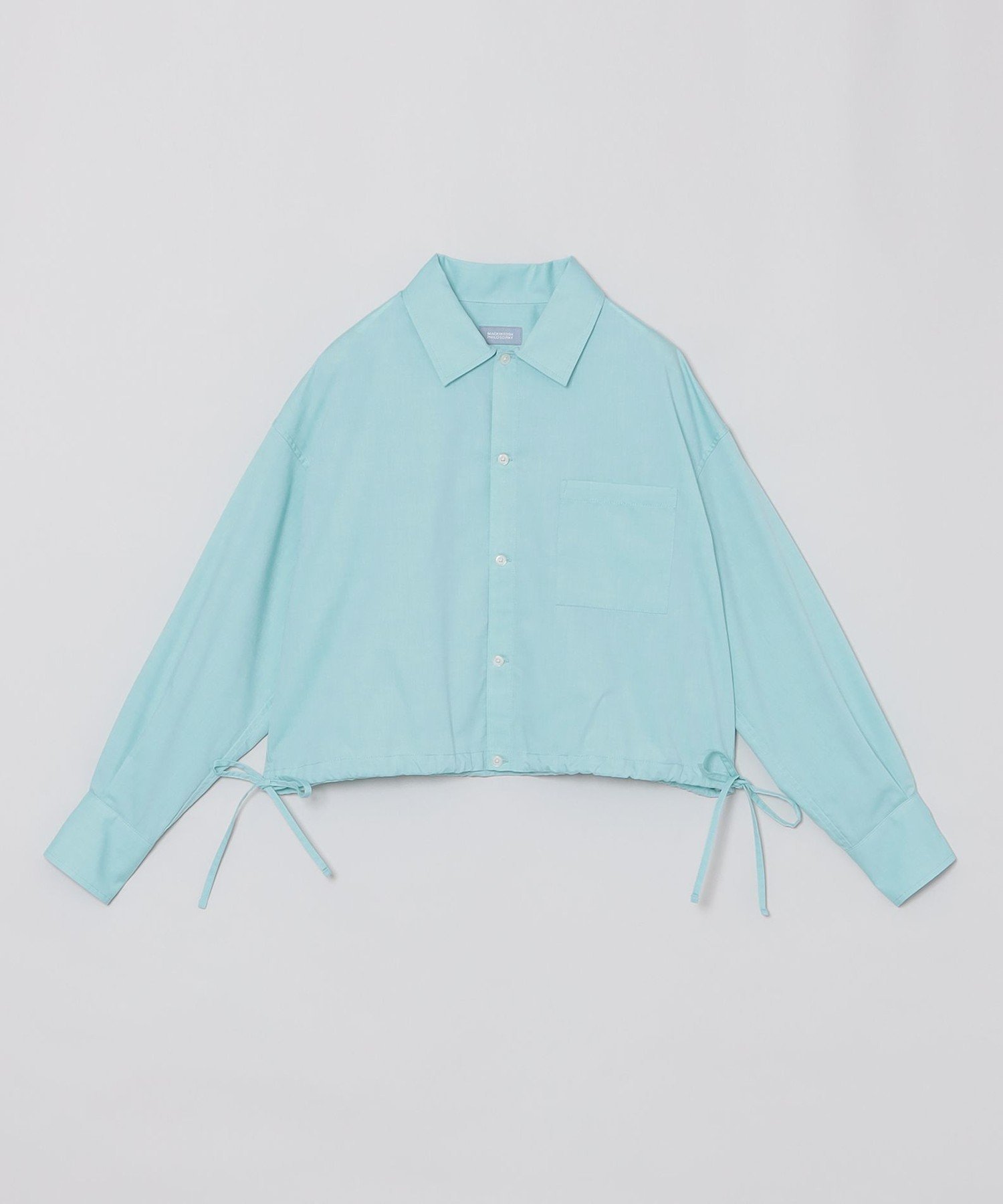 MACKINTOSH PHILOSOPHY GREY LABEL サイドリボンクロップドシャツ マッ