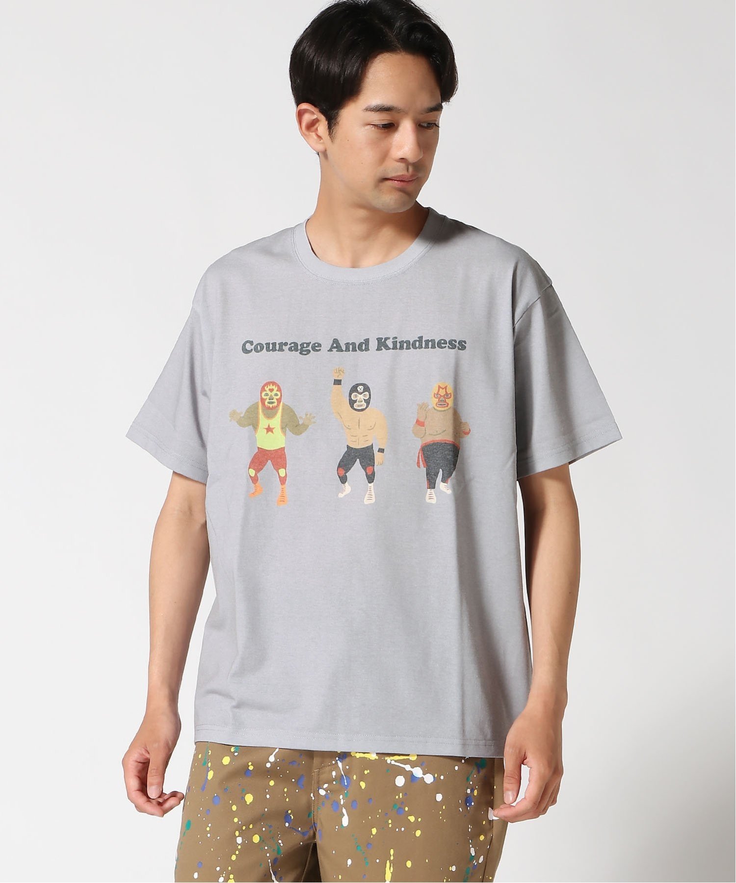 gym master gym master/(U)5.8oz T/C トリオ ザ・覆面レスラー ジムマスター トップス カットソー・Tシャツ ベージュ グレー ブルー ホワイト【送料無料】のサムネイル