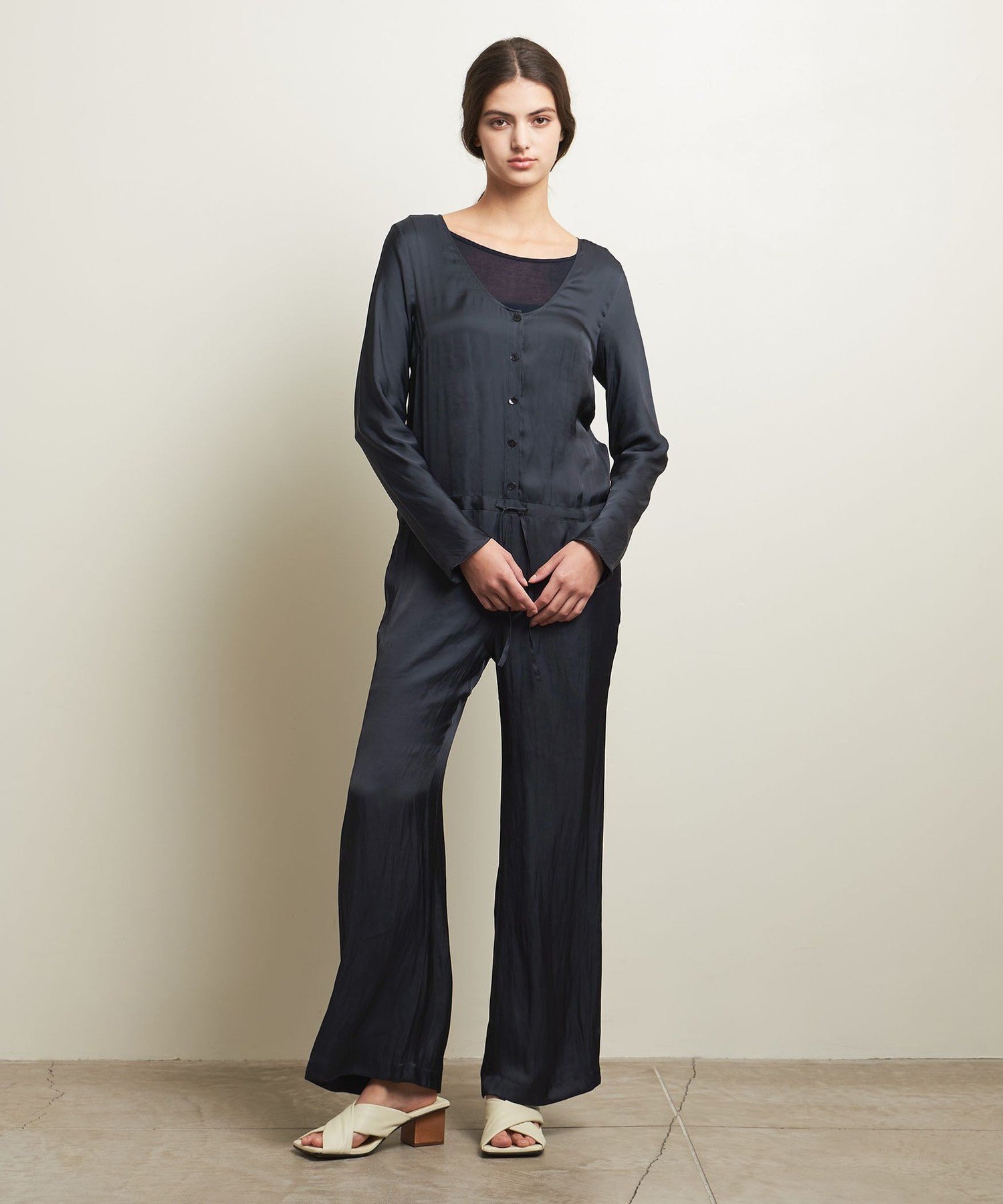 【SALE／30%OFF】ATTISESSION ＜ATTISESSION＞バックタイ オールインワン ユナイテッドアローズ アウトレット オールインワン・オーバーオール オールインワン・つなぎ ホワイト ネイビー【送料無料】