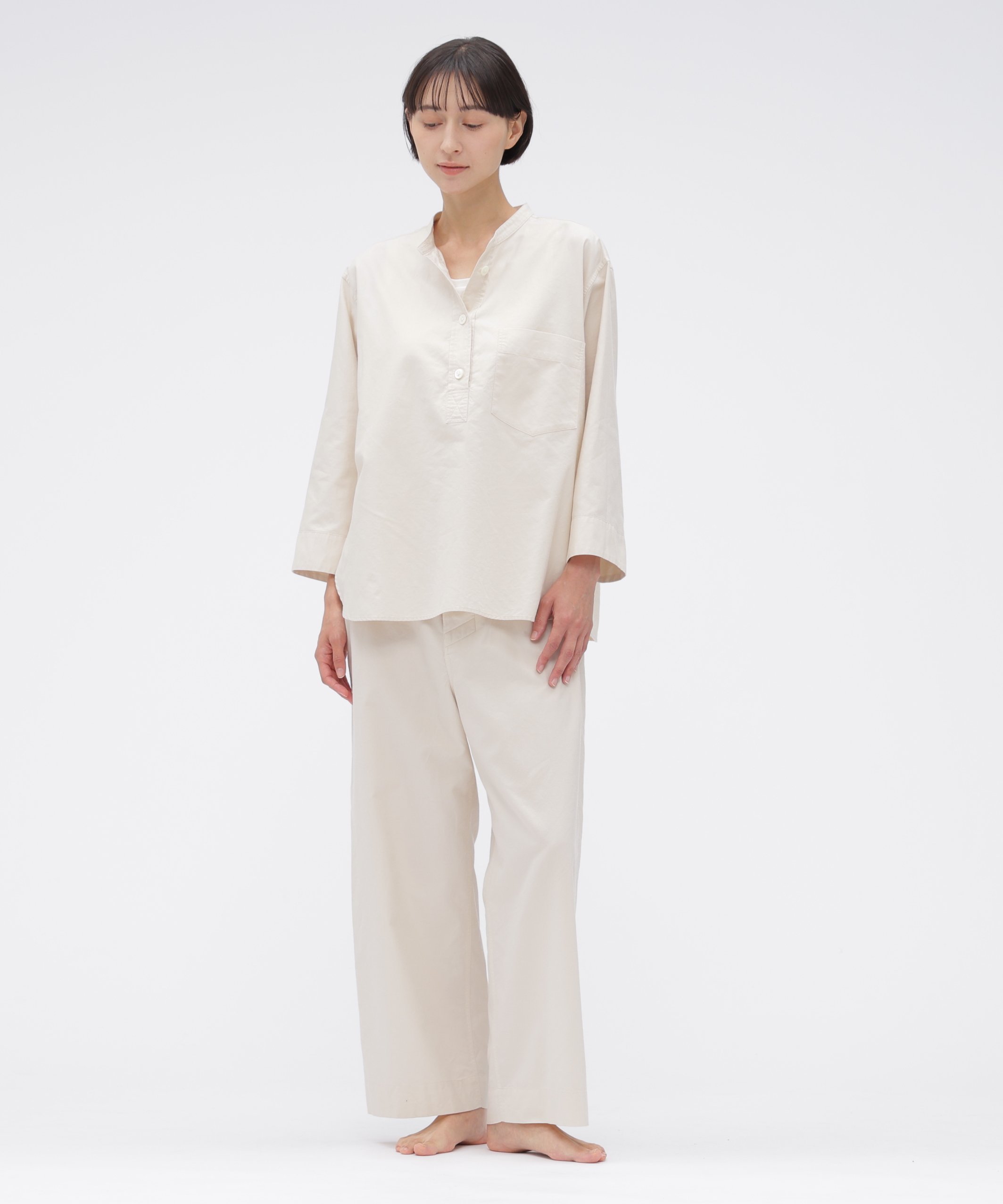MARGARET HOWELL BRUSHED OXFORD PJ SHIRT マーガレット・ハウエル トップス シャツ・ブラウス