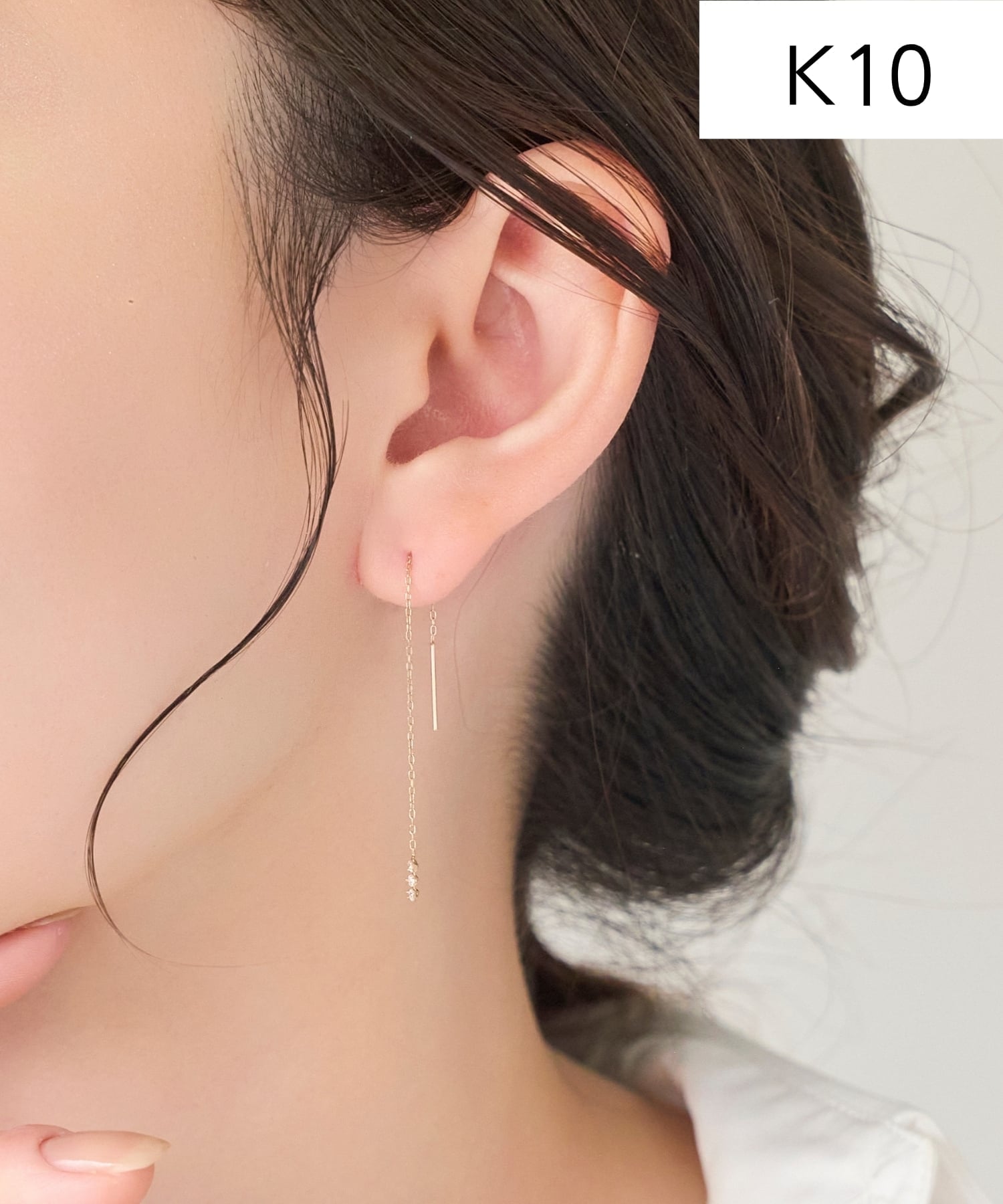 Phoebe 【K10】スウィングビジューアメリカンピアス/ギフト/BOX付き ジュエルアディクト アクセサリー・腕時計 ピアス ゴールド【送料無料】