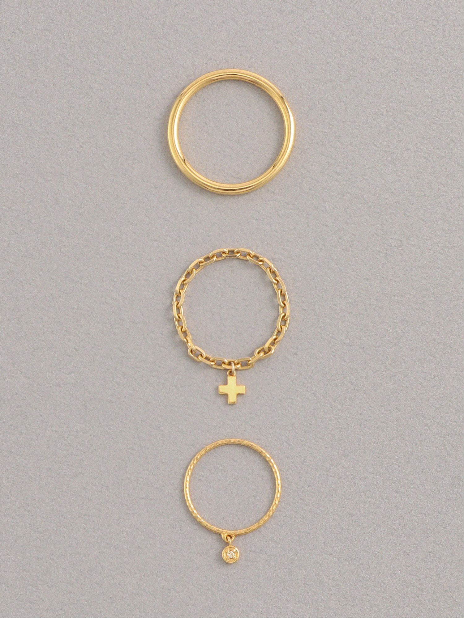 PLUS VENDOME ブラウンダイヤモンド リング セット プラス ヴァンドーム アクセサリー・腕時計 リング・指輪 ゴールド【送料無料】