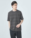 ユナイテッドアローズ UNITED ARROWS green label relaxing ＜gim＞24s リンクス ボーダー クルーネック Tシャツ -吸水速乾- ユナイテッドアローズ グリーンレーベルリラクシング トップス カットソー・Tシャツ グレー ホワイト ネイビー【送料無料】