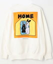 【SALE/65%OFF】FREAK'S STORE HOME SWT 24AW フリークスストア トップス スウェット・トレーナー ブラック グレー ホワイト