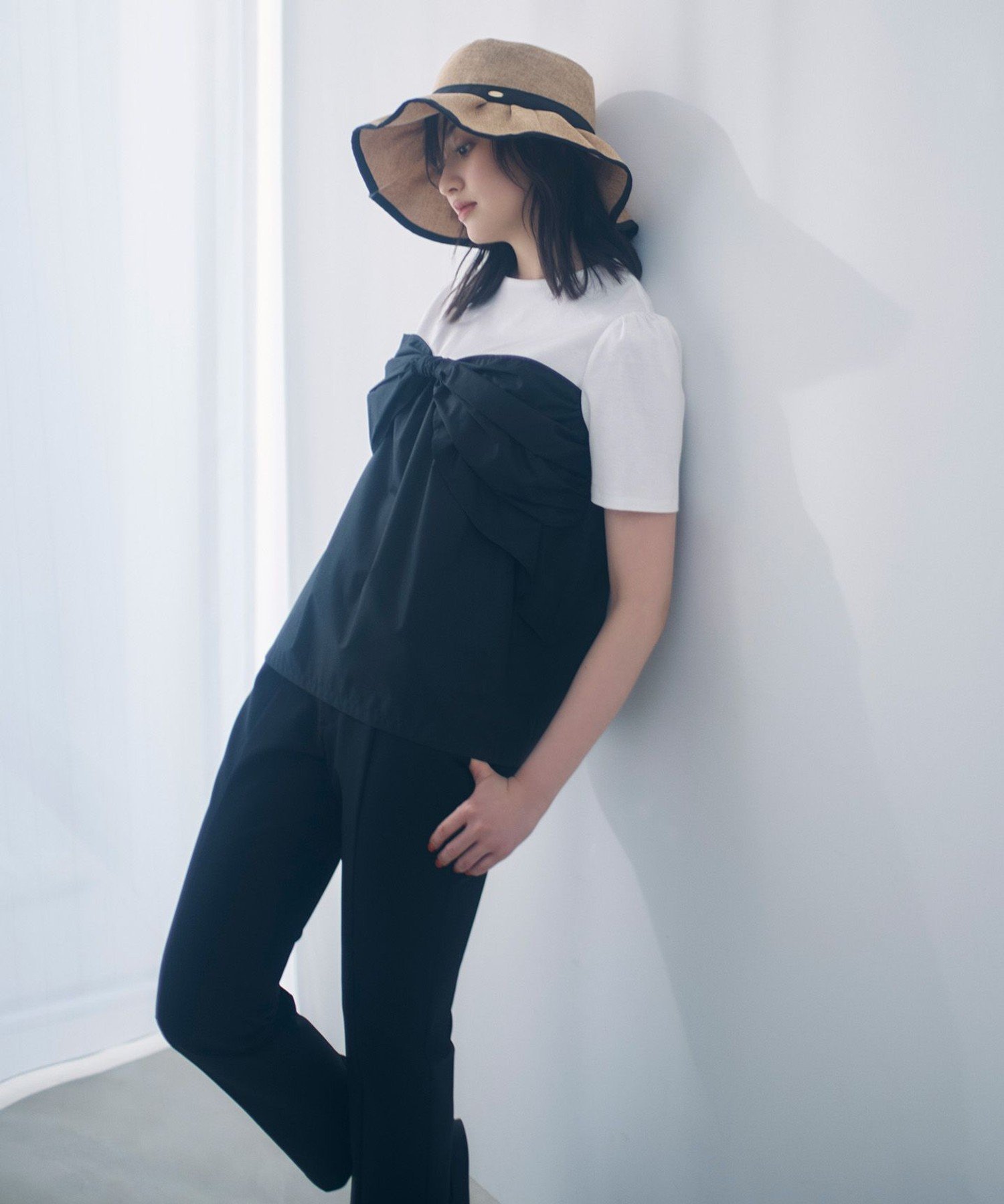 TOCCA 【消臭】BOUNCING RIBBON パンツ トッカ パンツ その他のパンツ ブラック