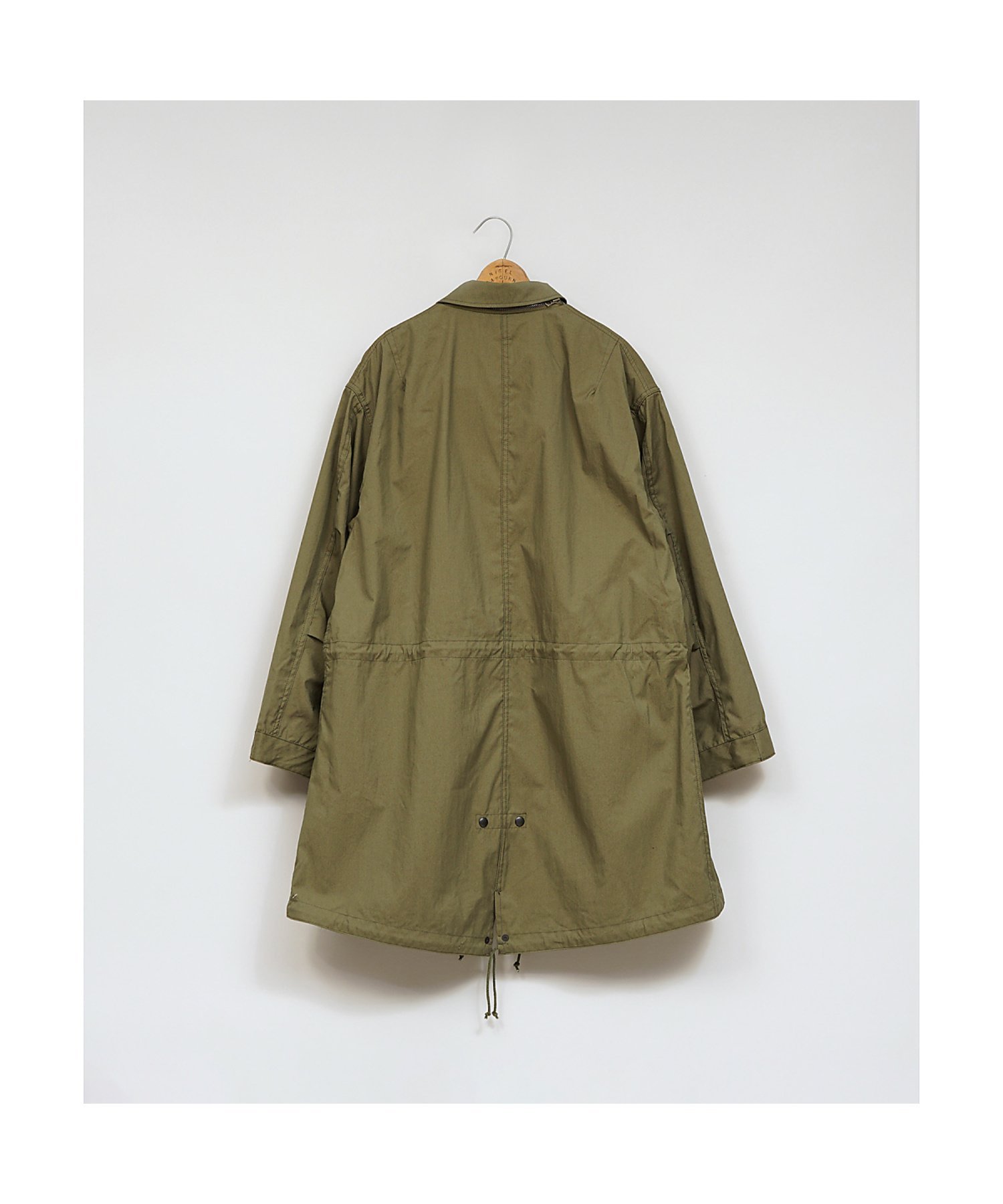 Nigel Cabourn WOMAN / 50sシェルコート - コットンナイロン ピンオックス ナイジェル・ケーボン ジャケット・アウター ミリタリージャケット ホワイト グリーン【送料無料】
