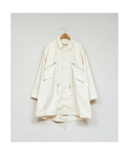 Nigel Cabourn WOMAN / 50sシェルコート - コットンナイロン ピンオックス ナイジェル・ケーボン ジャケット・アウター ミリタリージャケット ホワイト グリーン【送料無料】 Nigel Cabourn WOMAN / 50sシェルコート - コットンナイロン ピンオックス ナイジェル・ケーボン ジャケット・アウター ミリタリージャケット ホワイト グリーン【送料無料】