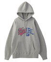 X-girl MIX COLLEGE LOGO SWEAT HOODIE X-girl エックスガール トップス パーカー・フーディー グレー ブラック ネイビ...