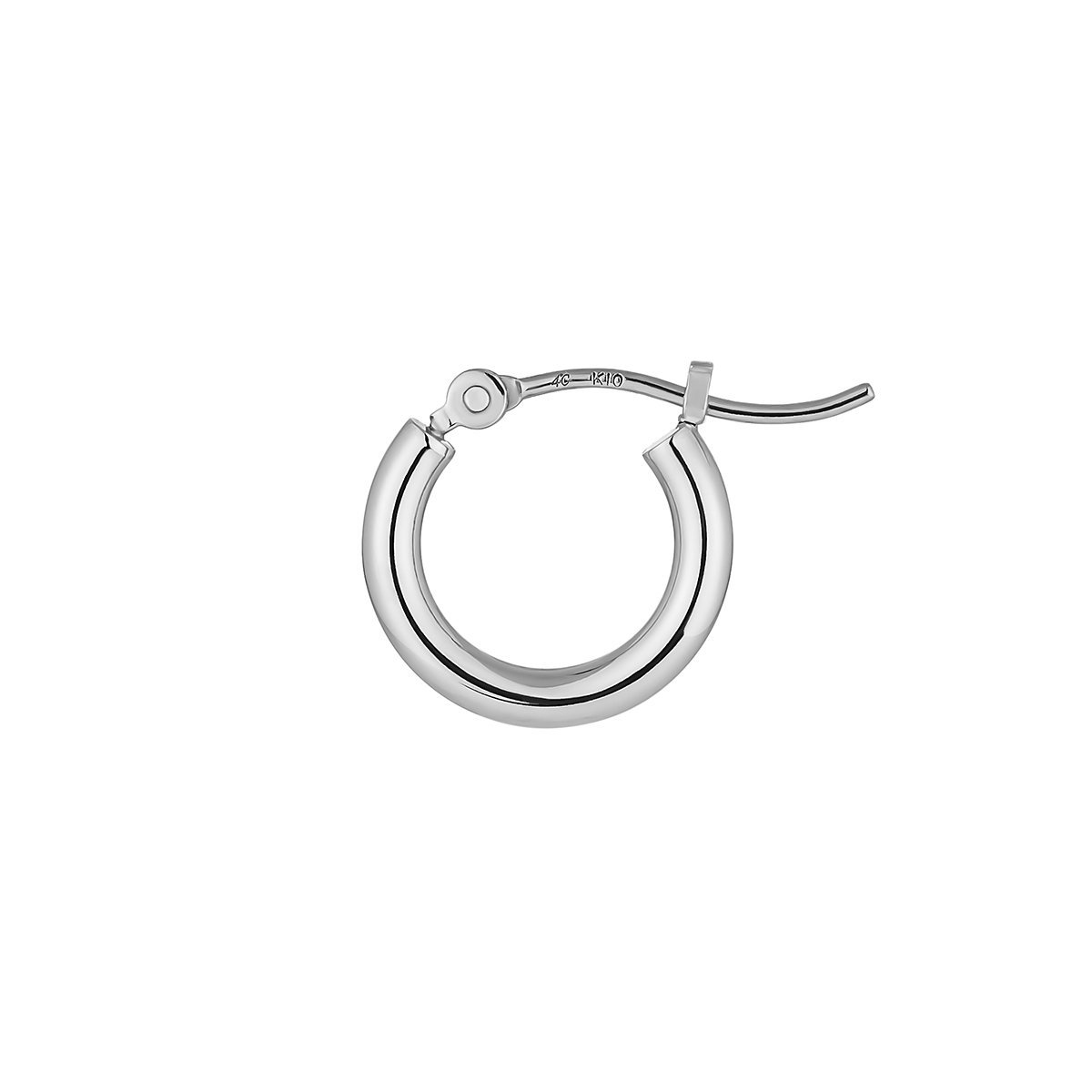 4℃ K10ホワイトゴールド ピアス/片耳用 ヨンドシー アクセサリー・腕時計 ピアス【送料無料】