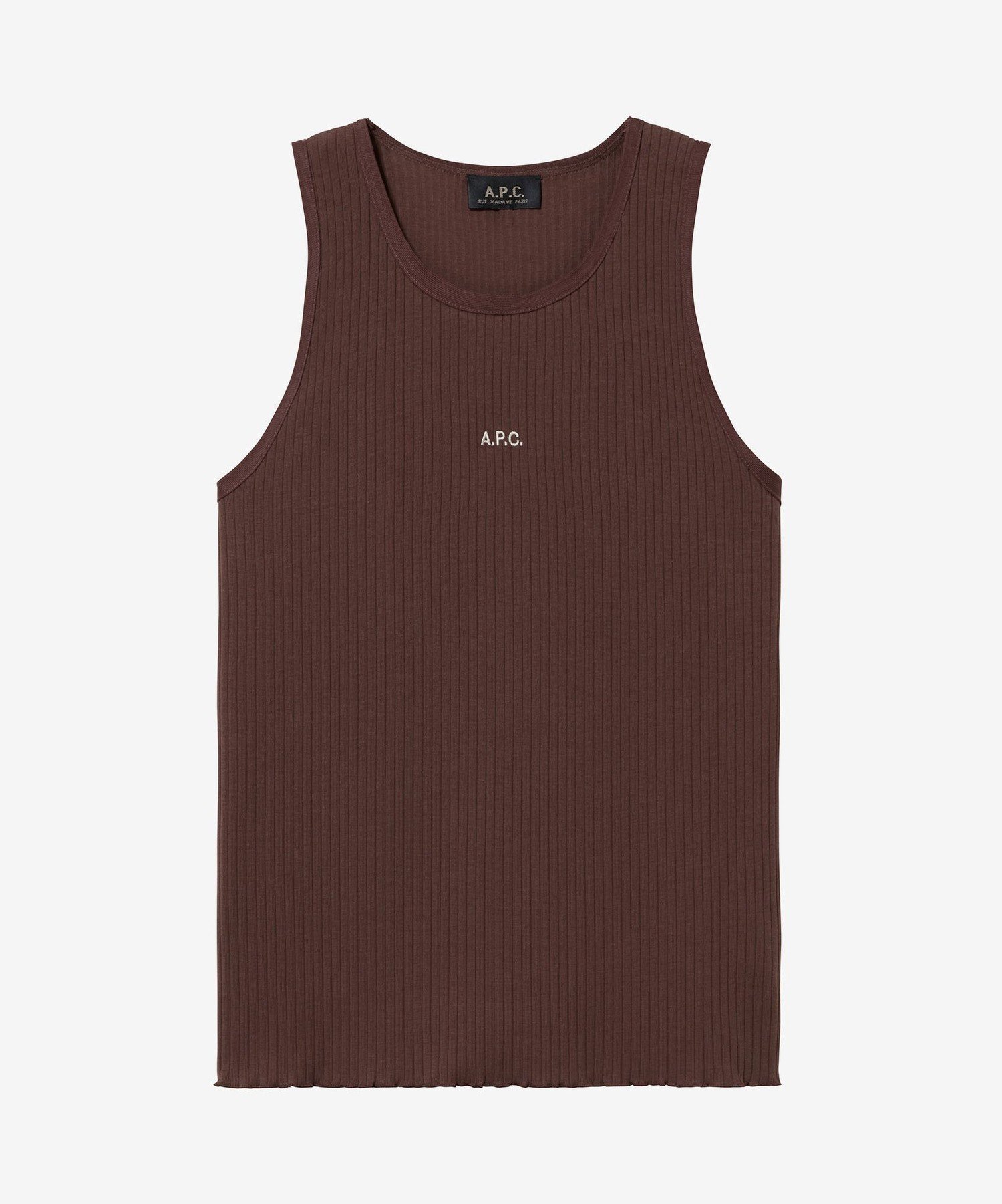 A.P.C. A.P.C.ロゴ入りタンクトップ アー・ぺー・セー トップス ノースリーブ・タンクトップ【送料無料】