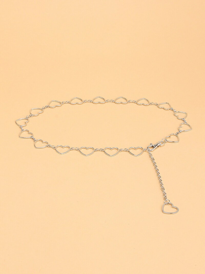 【SALE／53%OFF】JUNIOR SWEET JUNIOR SWEET/(L)ハートチェーンベルト ウィゴー ファッション雑貨 ベルト シルバー