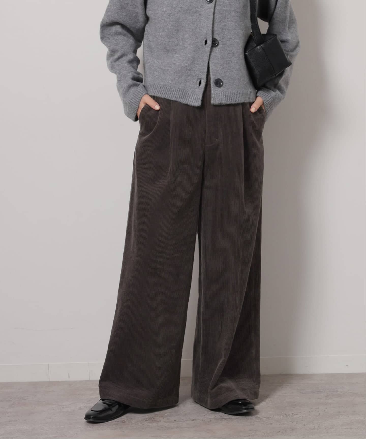 JOURNAL STANDARD relume 《追加予約 / 新色》ウォッシャブルコーデュロイタックワイドパンツ ジャーナル スタンダード レリューム パンツ その他のパンツ ブラウン ブルー ホワイト グレー【送料無料】