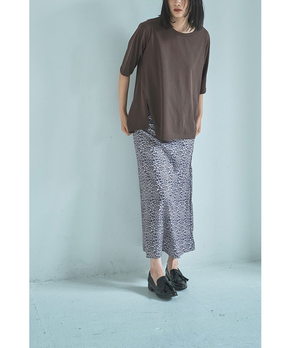 marjour LEOPARD SLIT SKIRT マージュール スカート ロング・マキシスカート