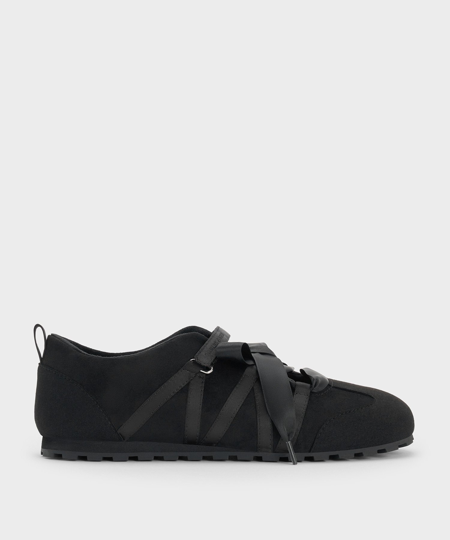 CHARLES & KEITH Silkoシルコウフォースエードサテンレースバレエスニーカー チャールズアンドキース シューズ・靴 パンプス【送料無料】