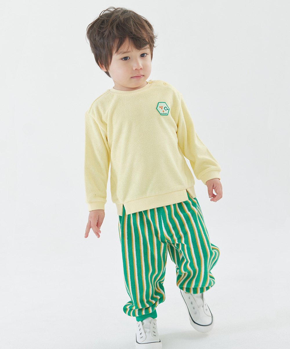 【SALE／50%OFF】moimoln 【セットアップ】長袖トップス&ストライプパンツ モイモ...