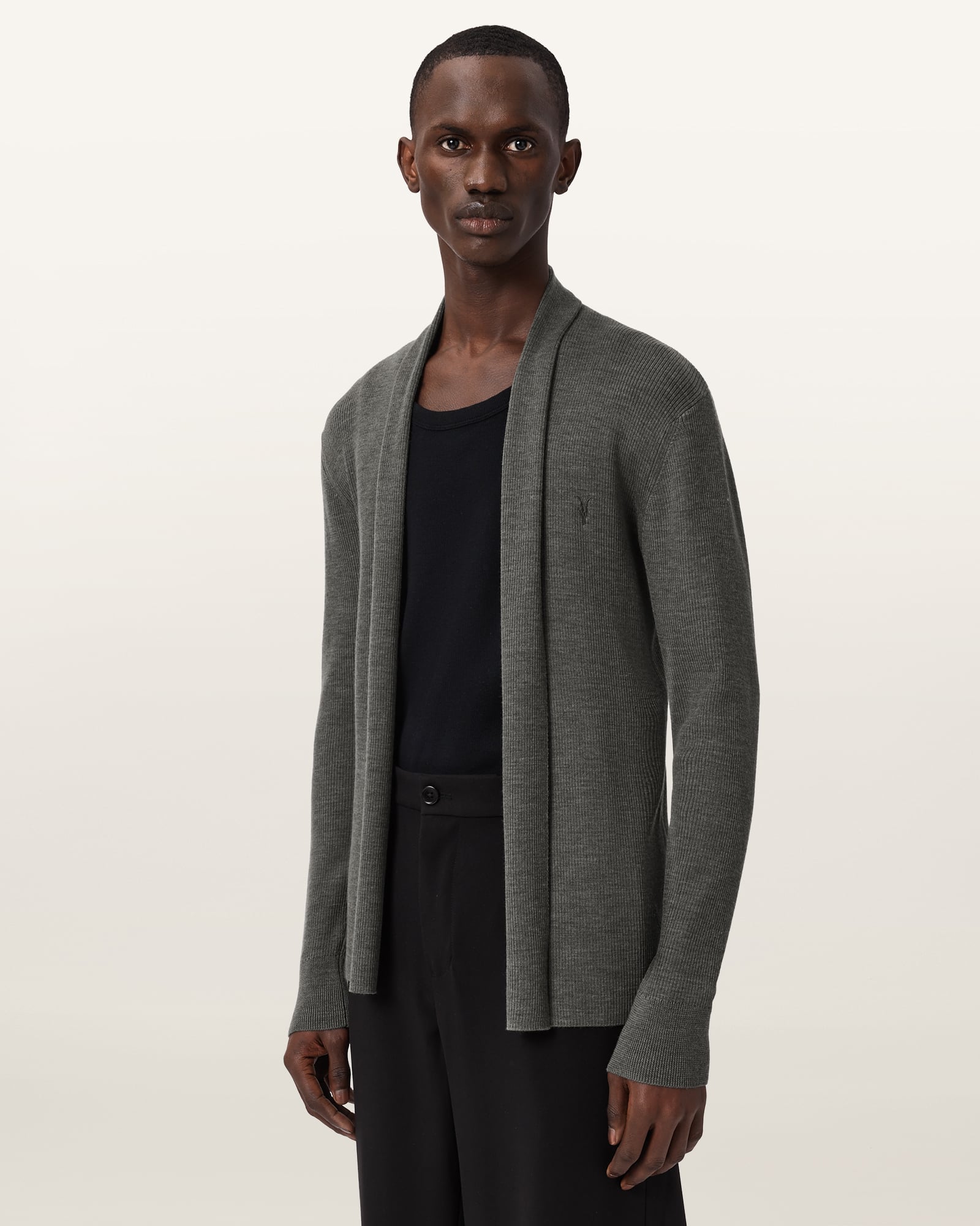ALLSAINTS (M)MODE MERINO OPEN CAR オールセインツ トップス カーディガン グリーン【送料無料】