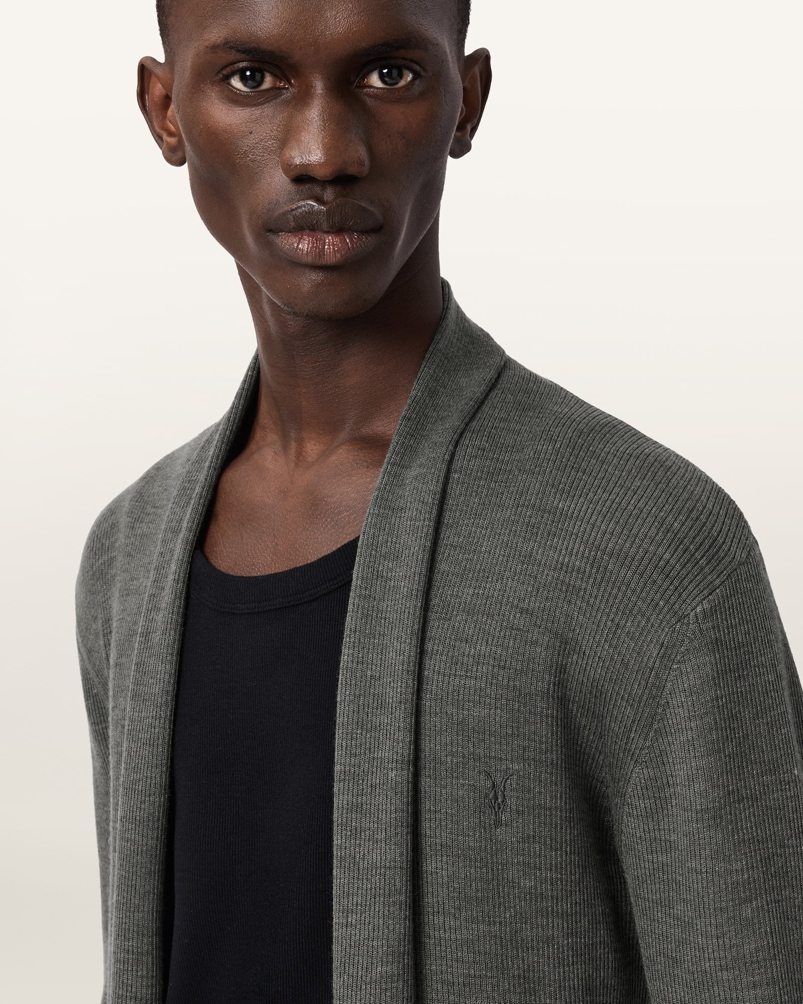 ALLSAINTS (M)MODE MERINO OPEN CAR オールセインツ トップス カーディガン グリーン【送料無料】