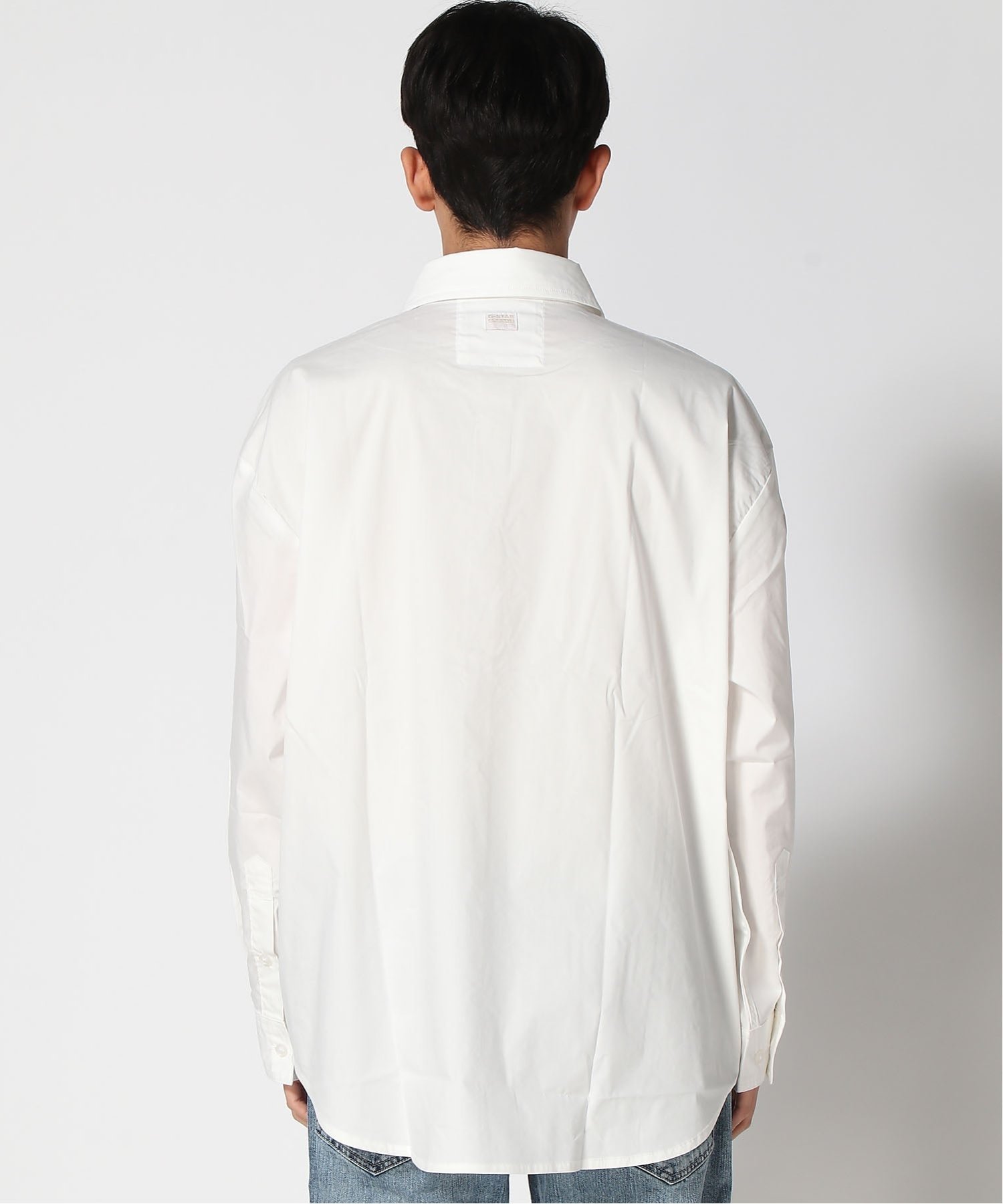 【公式ショップ】Clean Oversized Shirt/クリーンオーバーサイズシャツ ジースターロゥ トップス シャツ・ブラウス ホワイト