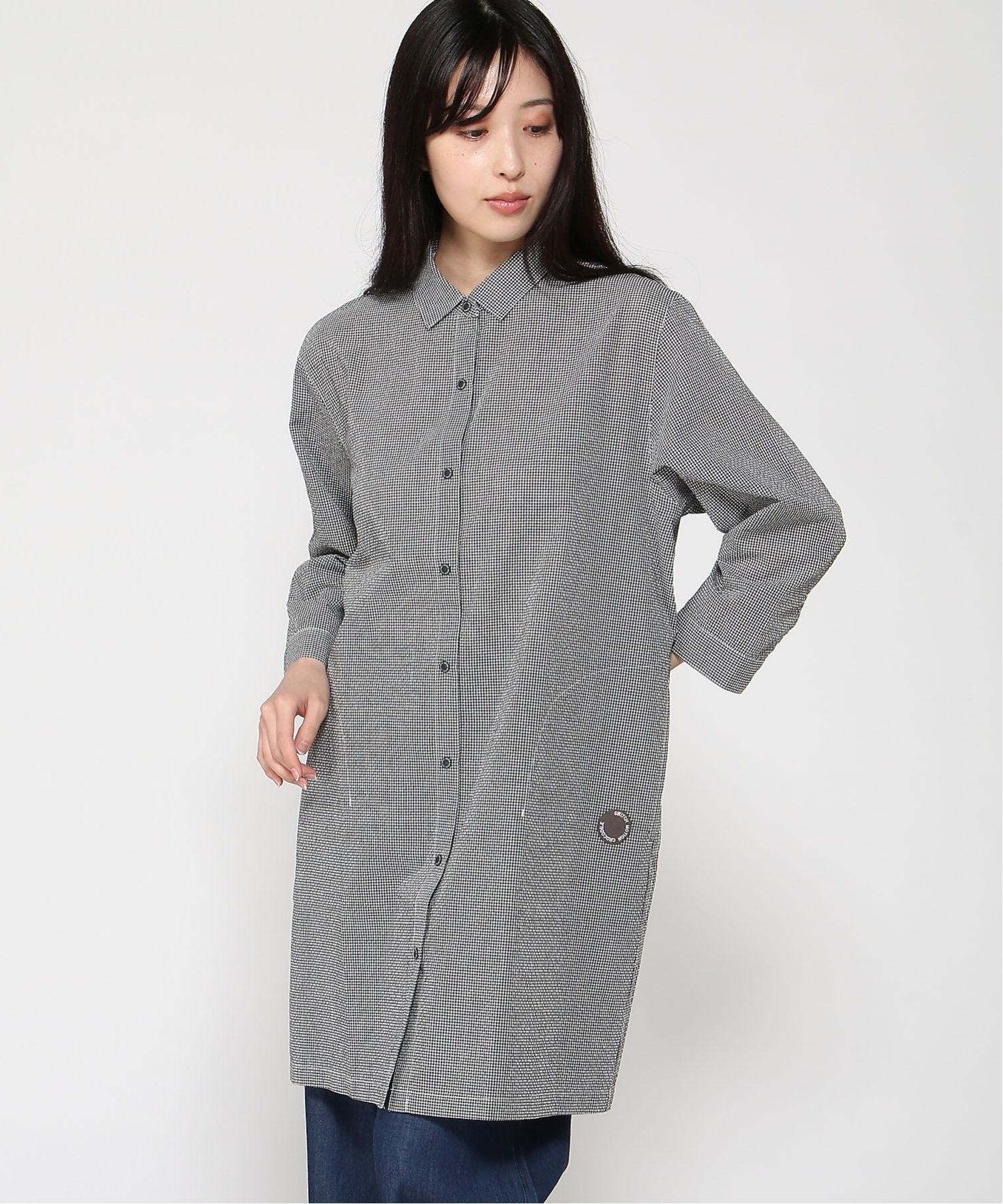 SWITCH MOTION CROCODILE SWITCH MOTION CROCODILE/(W)サッカー シャツ チュニック クロコダイル ワンピース・ドレス チュニック ブルー ブラック【送料無料】