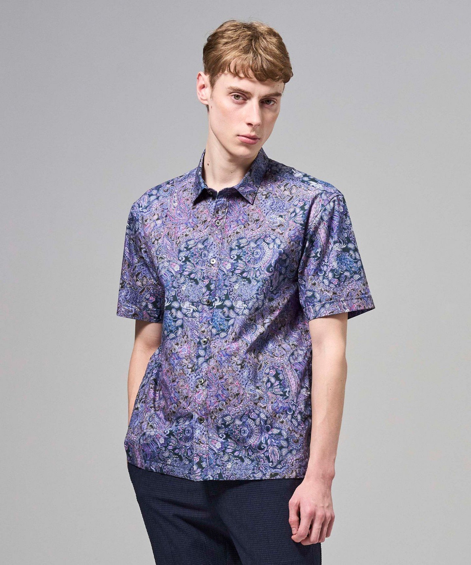 【SALE／20%OFF】JOSEPH HOMME 【新柄】エスニカルプリント 半袖レギュラーカラーシャツ ジョゼフ オム トップス シャツ・ブラウス【送料無料】