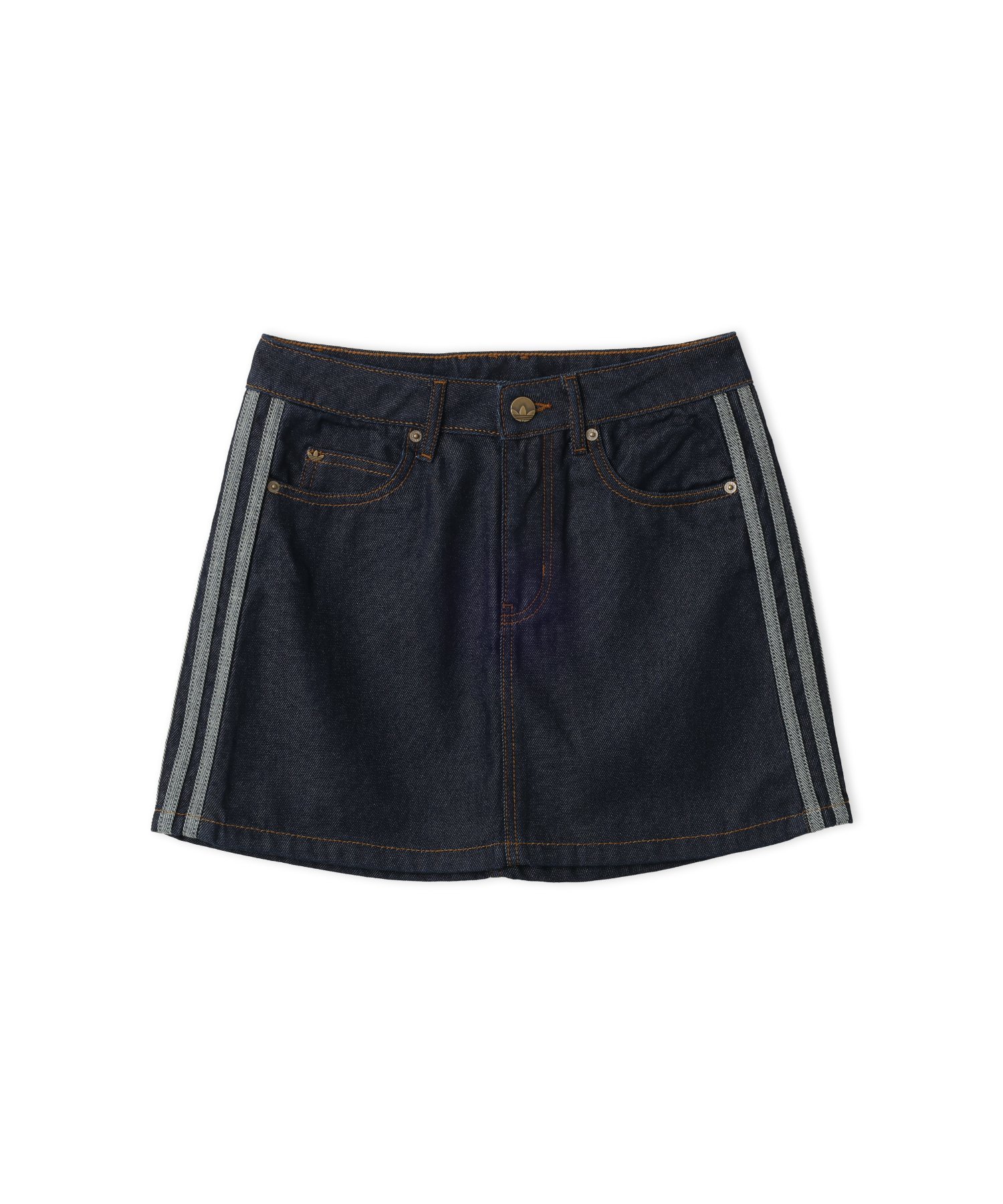 adidas adidas 3 STRIPES MINI SKIRT DENIM インディゴデニム アトモス スカート その他のスカート ブルー【送料無料】